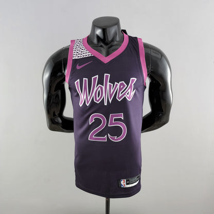 Camiseta Minnesota Timberwolves Camiseta Morada