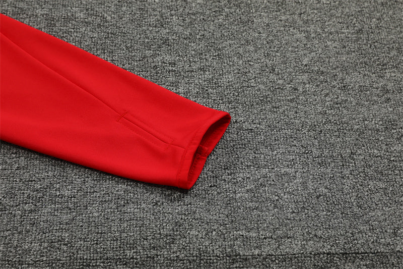 Buzo Completo Manchester United Rojo Negro