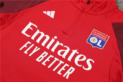 Buzo Completo Olympique De Lyon Rojo 2024/25