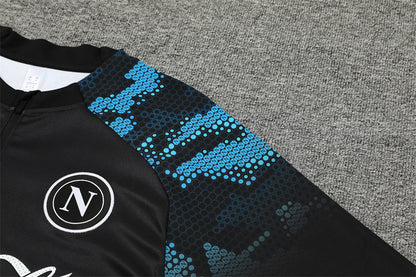 Buzo Completo Napoli Negro Diseño Azul