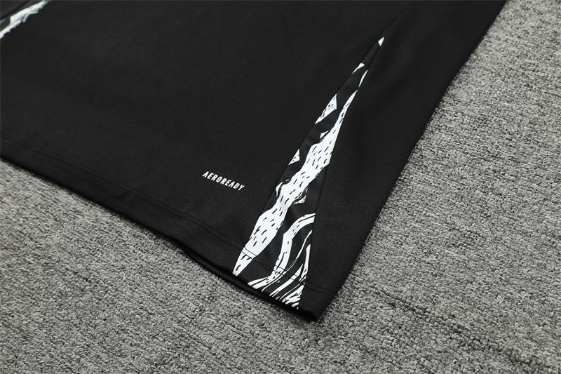 Buzo Completo con Cierre Arsenal Negro Rojo y Verde