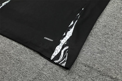 Buzo Completo con Cierre Arsenal Negro Rojo y Verde