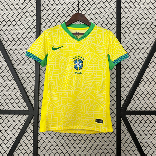 Camiseta Brasil Local 2024 Versión Mujer