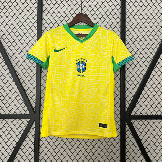 Camiseta Brasil Local 2024 Versión Mujer