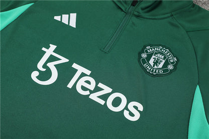 Buzo Completo Manchester United Verde Oscuro