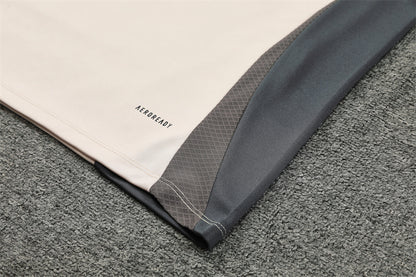 Buzo Completo Real Madrid Crema Con Cierre