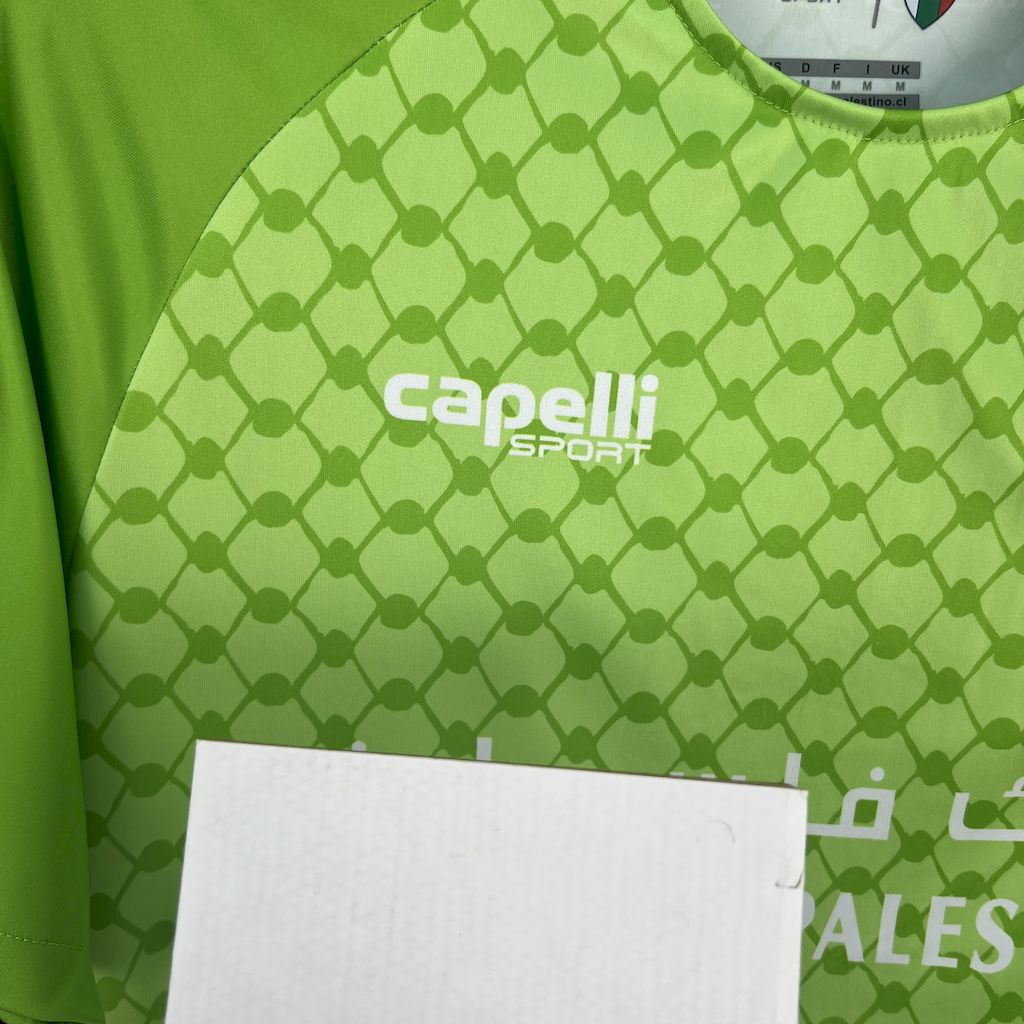 Camiseta Palestino Verde Claro 2025/26 Versión Fan