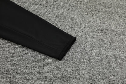 Buzo Completo Real Madrid Negro Diseño Dorado