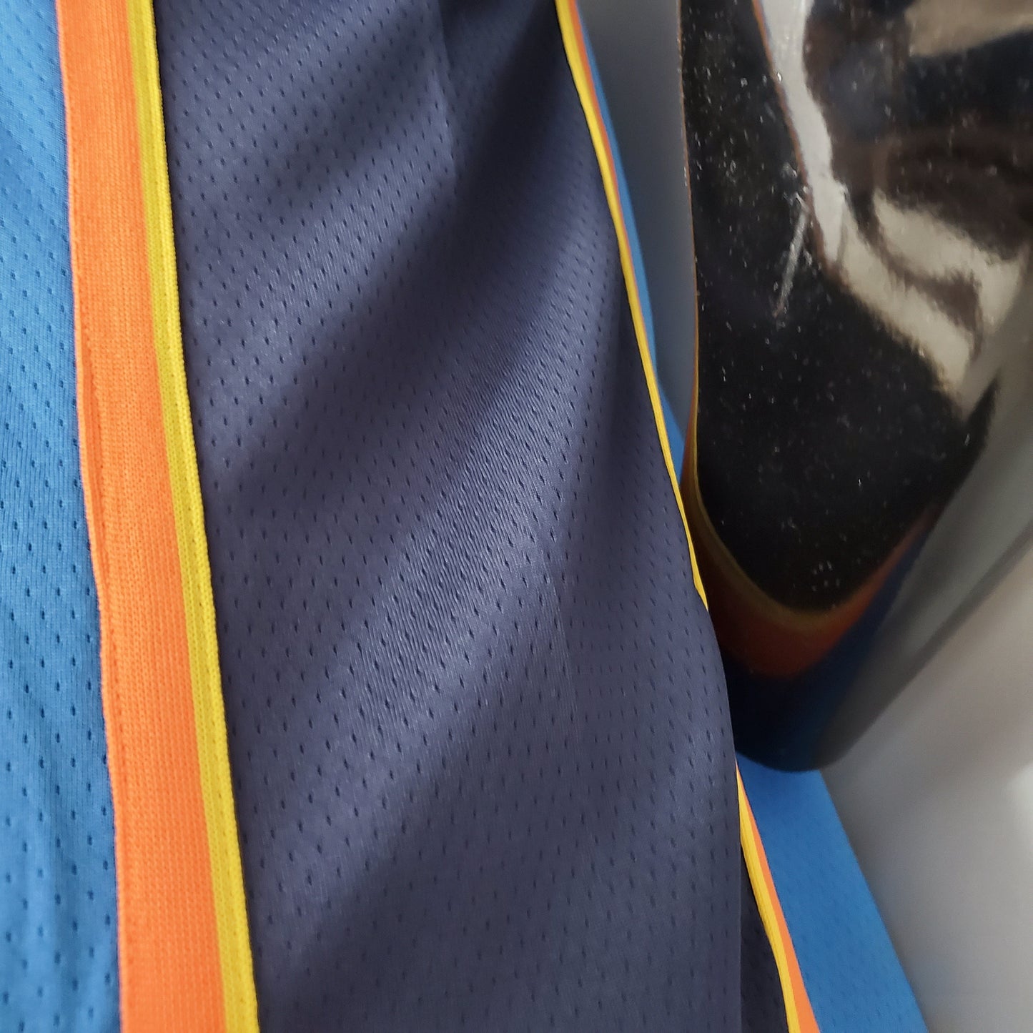 Camiseta Oklahoma City Thunder Camiseta Clásica Celeste Naranja