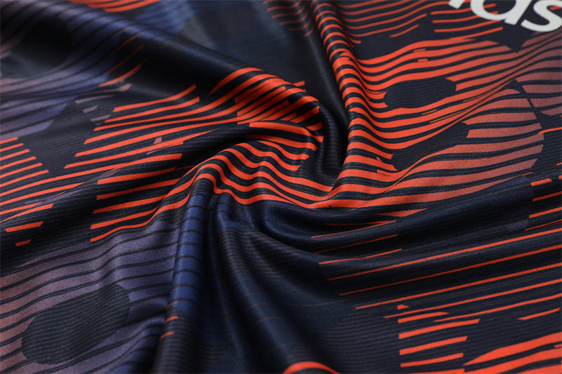 Buzo Completo Marsella Azul Marino Diseño Rojo