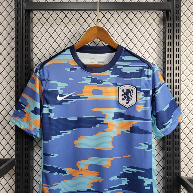 Camiseta Países Bajos Camiseta Entrenamiento 2024 Versión Fan