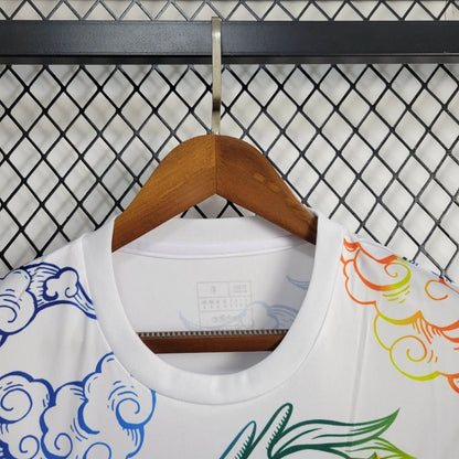 Camiseta Real Madrid Edición Especial Blanco "Dragón-Arcoíris" 2024/25 Versión Fan