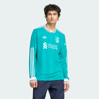 Camiseta Liverpool Tercera Manga Larga 2025/26 Versión Fan