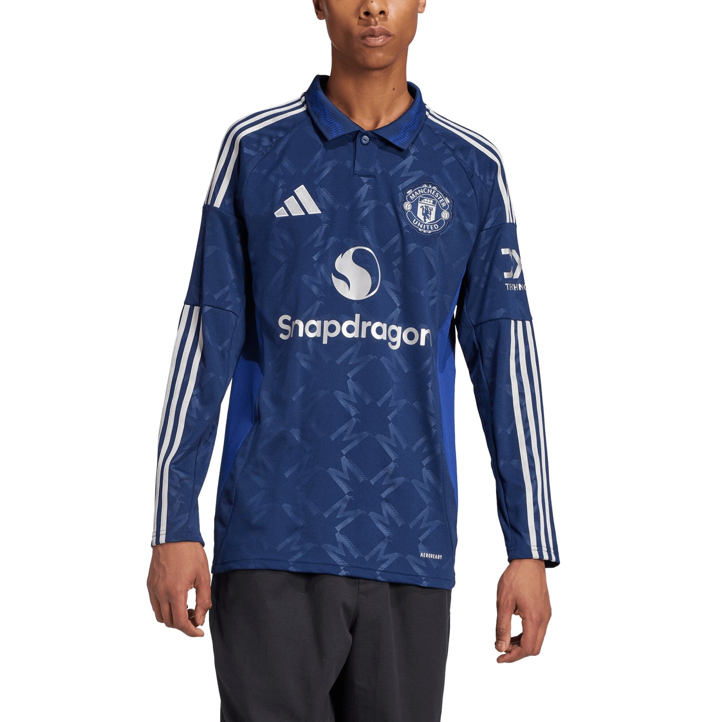 Camiseta Manchester United Visita Manga Larga 2024/25 Versión Fan