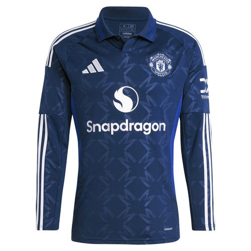 Camiseta Manchester United Visita Manga Larga 2024/25 Versión Fan