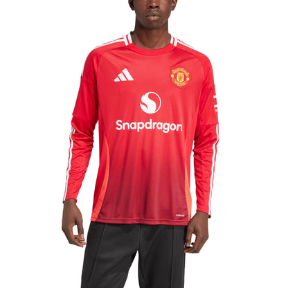 Camiseta Manchester United Local Manga Larga 2024/25 Versión Fan
