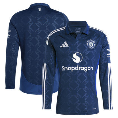 Camiseta Manchester United Visita Manga Larga 2024/25 Versión Fan