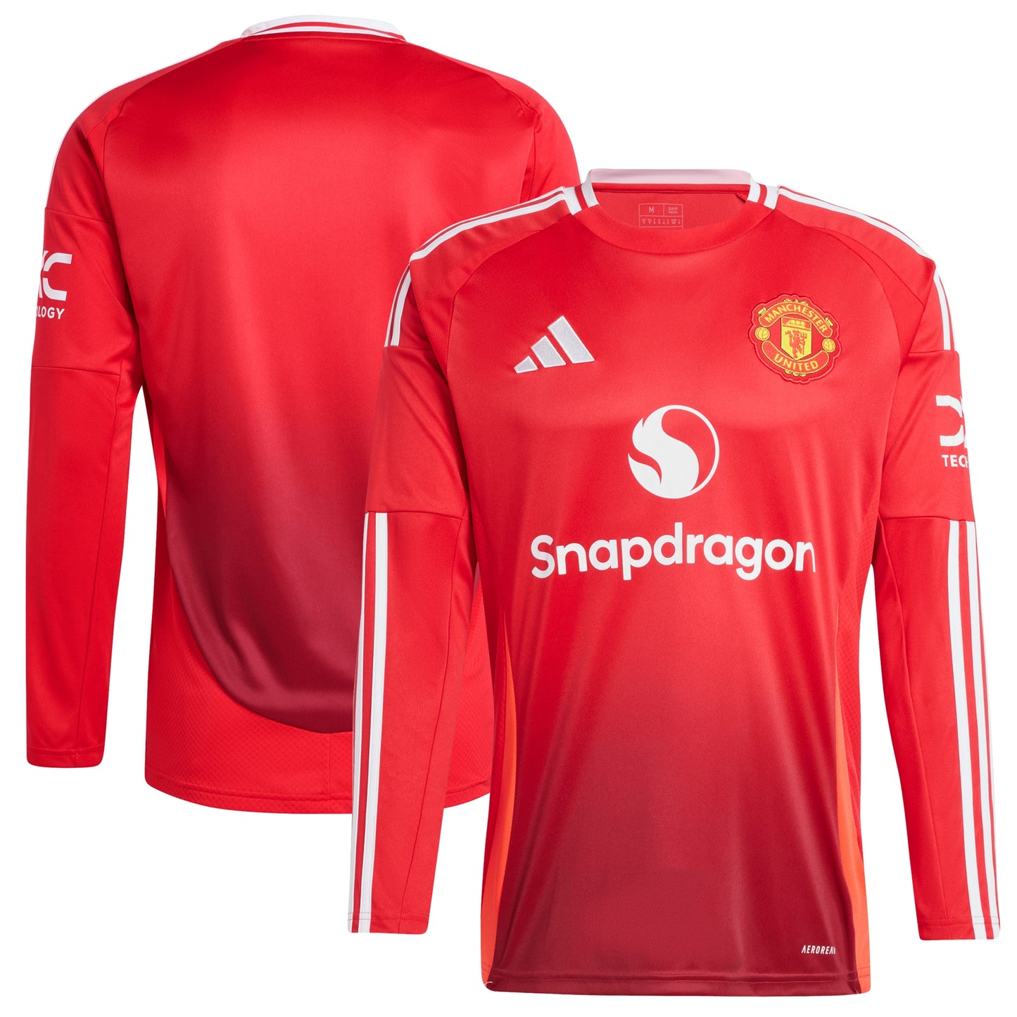 Camiseta Manchester United Local Manga Larga 2024/25 Versión Fan
