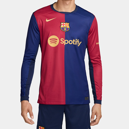 Camiseta FC Barcelona Local Manga Larga 2024/25 Versión Fan