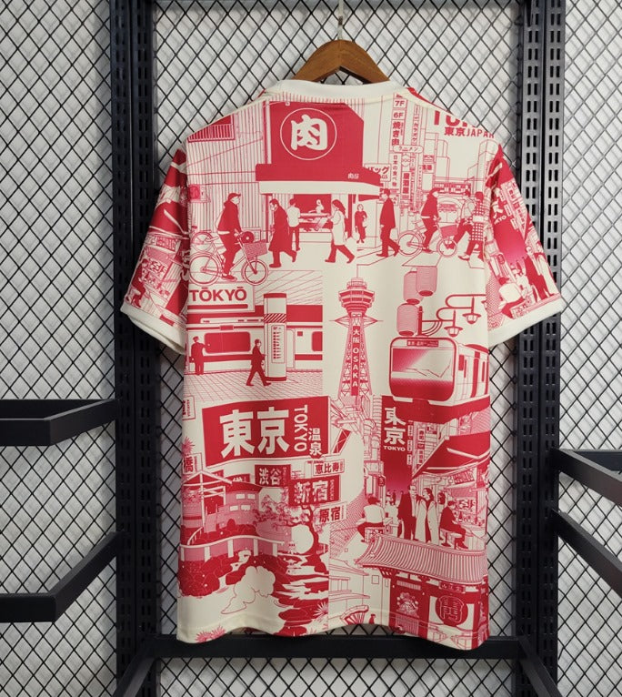 Camiseta Japón Edición Especial "Tokio Rojo" 2024 Versión Fan