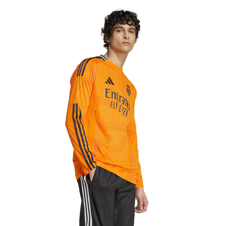 Camiseta Real Madrid Visita Manga Larga 2024/25 Versión Fan