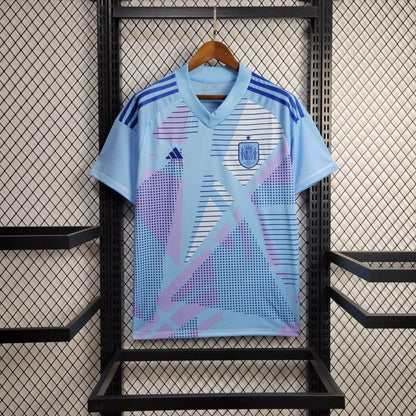 Camiseta España Portero Celeste 2024 Versión Fan