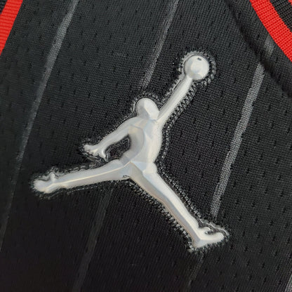 Camiseta Chicago Bulls Jordan Negra NBA 75 Aniversario