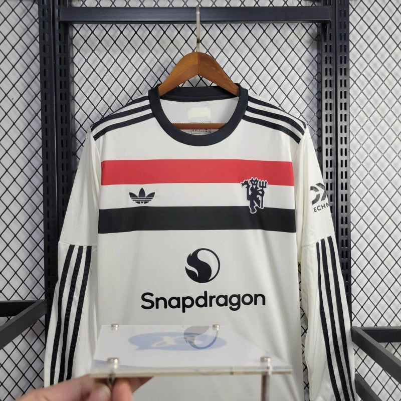 Camiseta Manchester United Tercera Manga Larga 2024/25 Versión Fan