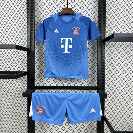 Bayern Munich Kit Niños Portero Azul 2025/26