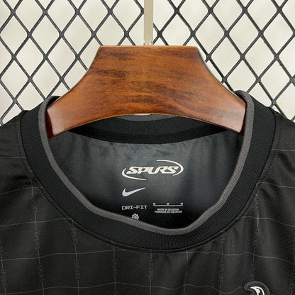 Camiseta Tottenham Hotspur Negra 2025/26 Versión Fan