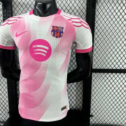 Camiseta FC Barcelona Edición Especial Blanca y Rosada 2025/26 Versión Jugador