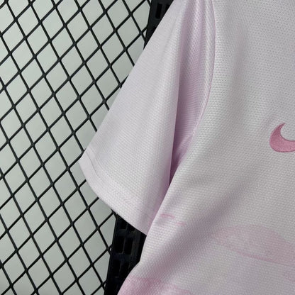 Camiseta Brasil Cristo Redentor Rosada 2025/26 Versión Fan