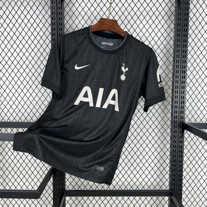 Camiseta Tottenham Hotspur Negra 2025/26 Versión Fan