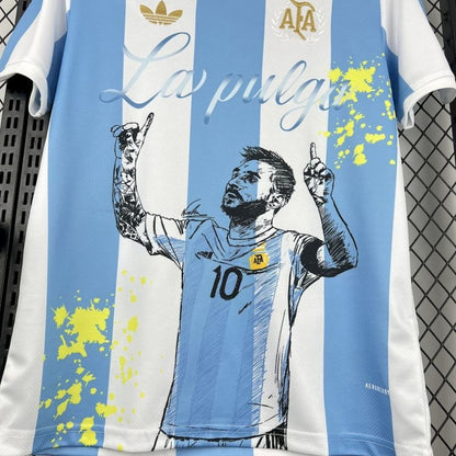 Camiseta Argentina Conmemorativa Messi 2025/26 Versión Fan