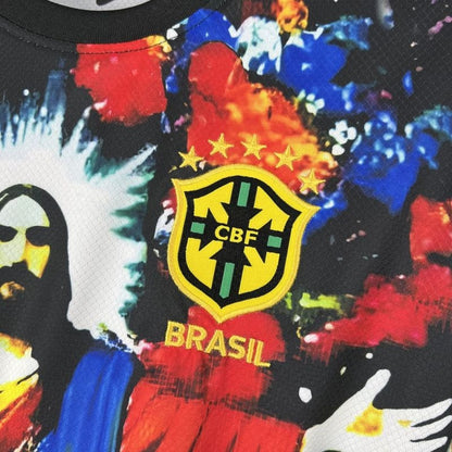 Camiseta Brasil Cristo Redentor Colores 2025/26 Versión Fan