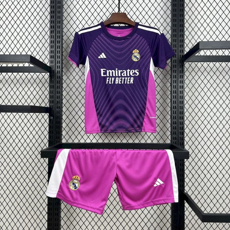 Real Madrid Kit Niños Portero Morado 2025/26