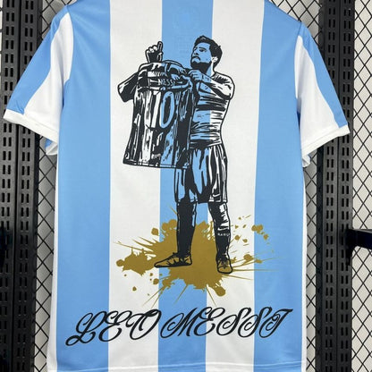 Camiseta Argentina Conmemorativa Messi 2025/26 Versión Fan