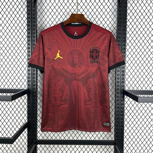 Camiseta Brasil "Jordan Marón" 2025/26 Versión Fan