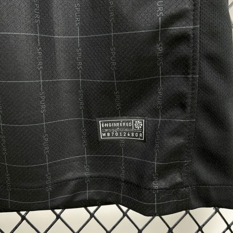 Camiseta Tottenham Hotspur Negra 2025/26 Versión Fan