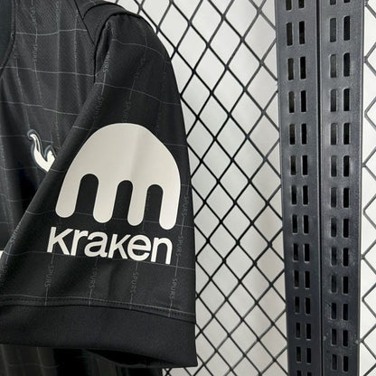 Camiseta Tottenham Hotspur Negra 2025/26 Versión Fan