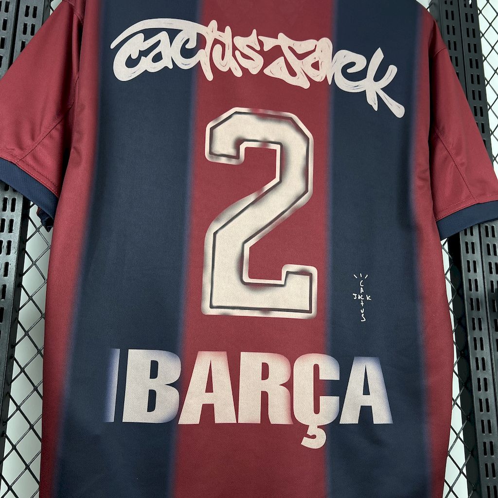 Camiseta FC Barcelona Travis Scott "Cactus Jack" Local Versión Fan