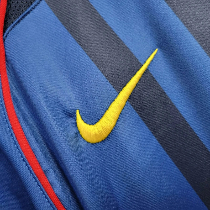 Camiseta FC Barcelona Local Visita 2004/05 Versión Fan