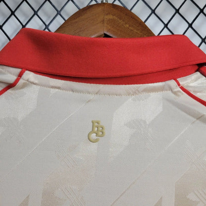 Camiseta Bayern Munich Edición Retro 2024/25 Versión Fan Manga Larga