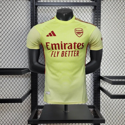 Camiseta Arsenal Portero Local 2025/26 Versión Jugador