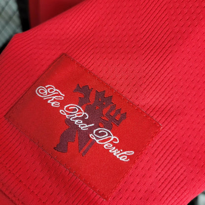 Camiseta Manchester United Retro Local Manga Larga 2007/08