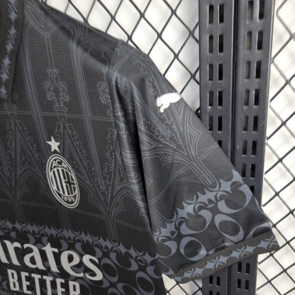 Camiseta Camiseta AC Milán "Pleasures" Negra 2023/24 Versión Fan