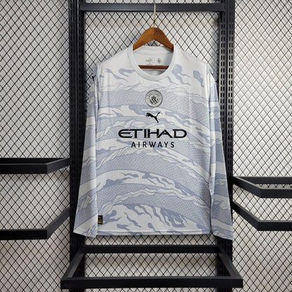 Camiseta Manchester City "Año del Dragón" Manga Larga 2023/24 Versión Fan