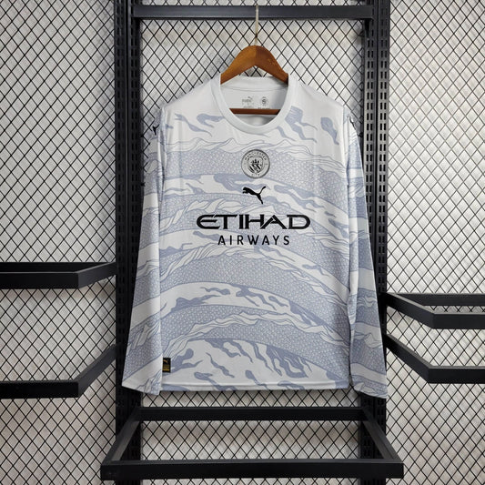 Camiseta Manchester City "Año del Dragón" Manga Larga 2023/24 Versión Fan