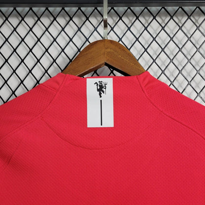 Camiseta Manchester United Retro Local Manga Larga 2007/08