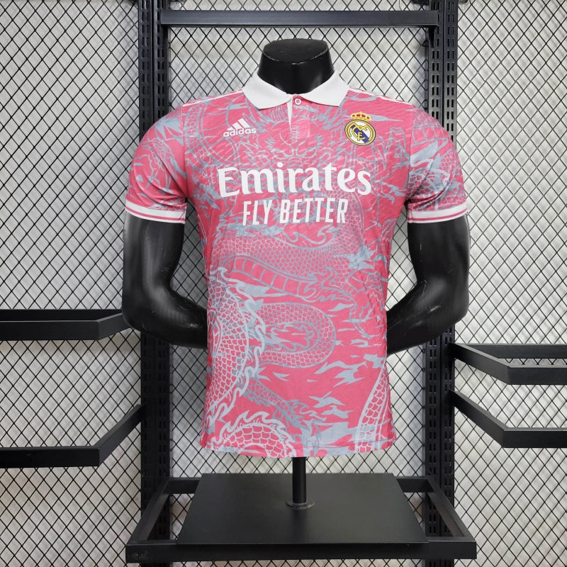 Camiseta Real Madrid 2024/25 Dragón Rosado Versión Jugador